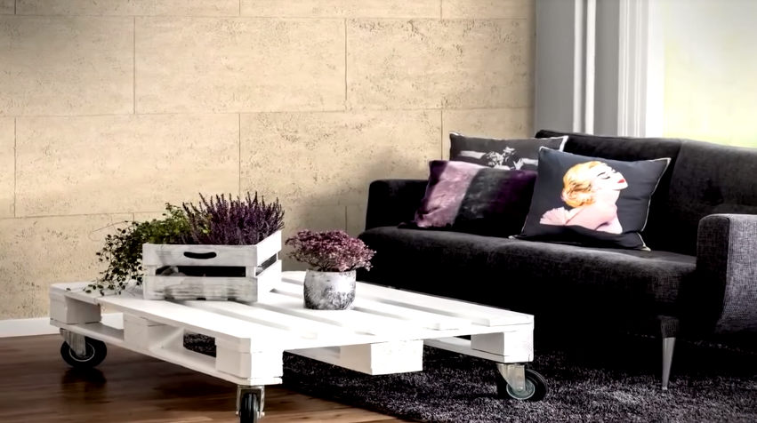 Caparol з ефектом травертину Тінбурзький камінь Calcino Romantico